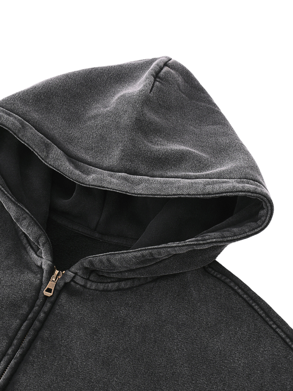 Washed Zip-Through Hoodie – Essential Streetwear | Tapstitch-13